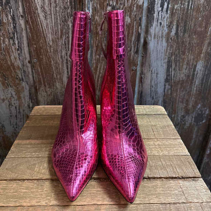 Nine West 10 Pink Shoe Booties