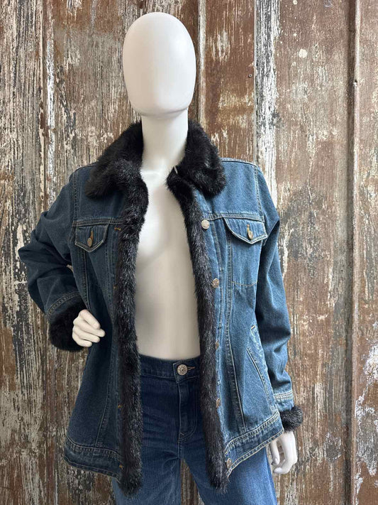 Dennis Basso Size extra small Denim Jacket