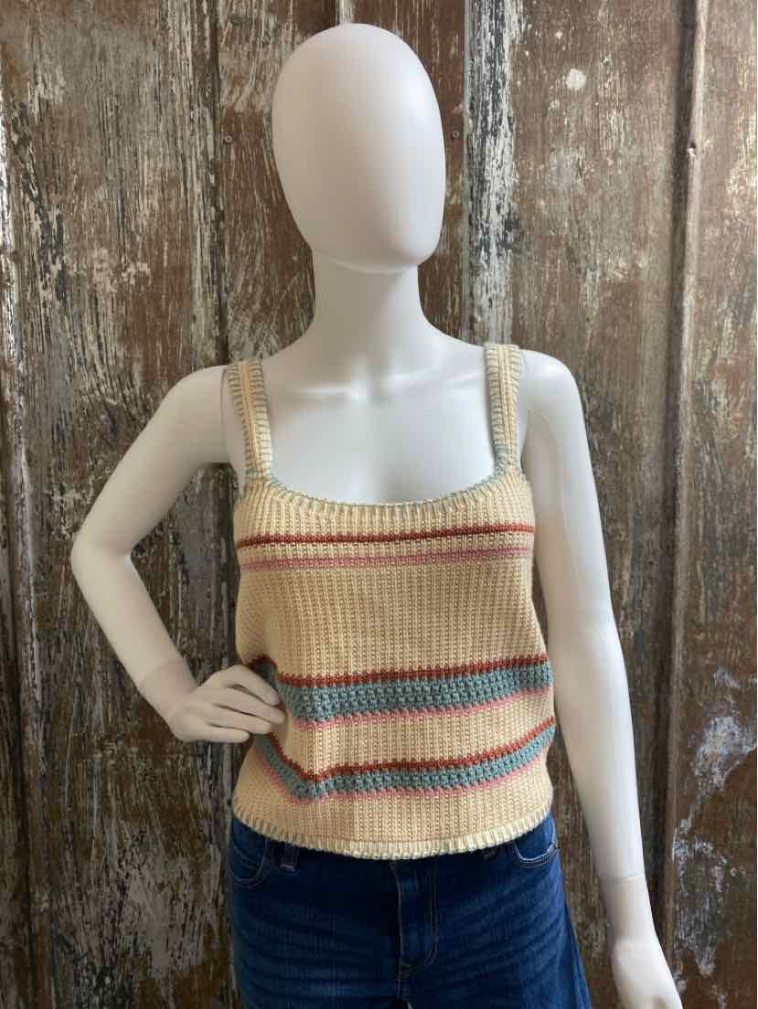Rails Size small Cream stripe Sweater Vest