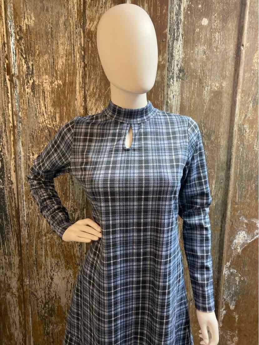 Isaac Mizrahi Size extra small Blue Plaid Dress