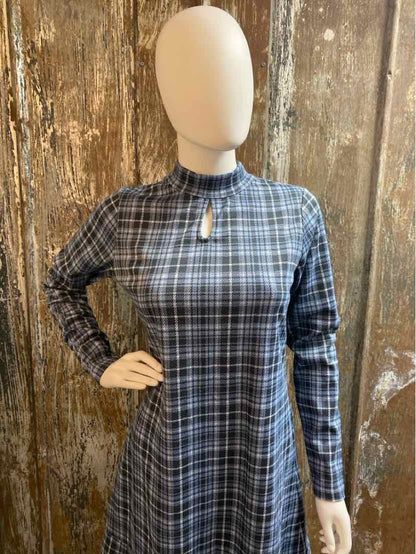 Isaac Mizrahi Size extra small Blue Plaid Dress