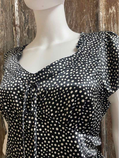 Kasper Size 16 (Extra Large) Black polka dot tops