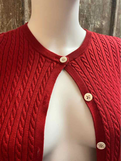 Ralph Lauren Size Large Red Cardigan