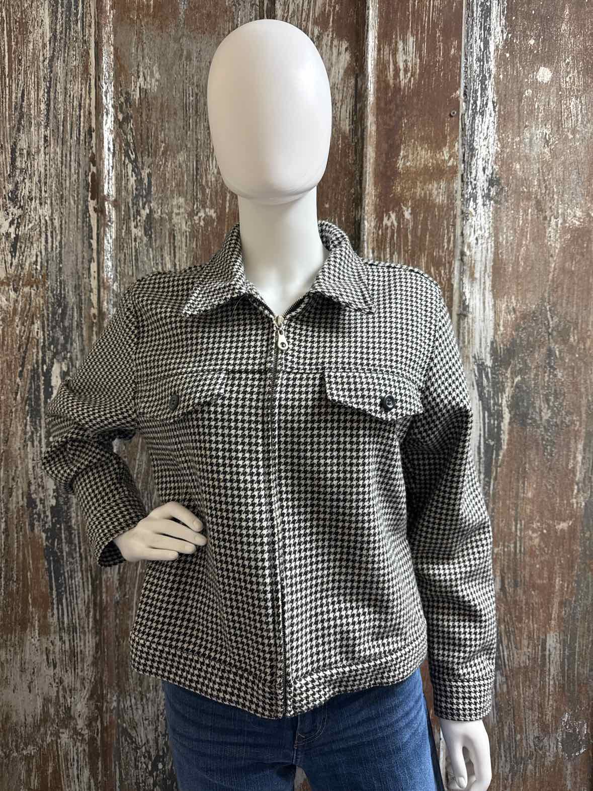 Express Size Medium Black Houndstooth Jacket