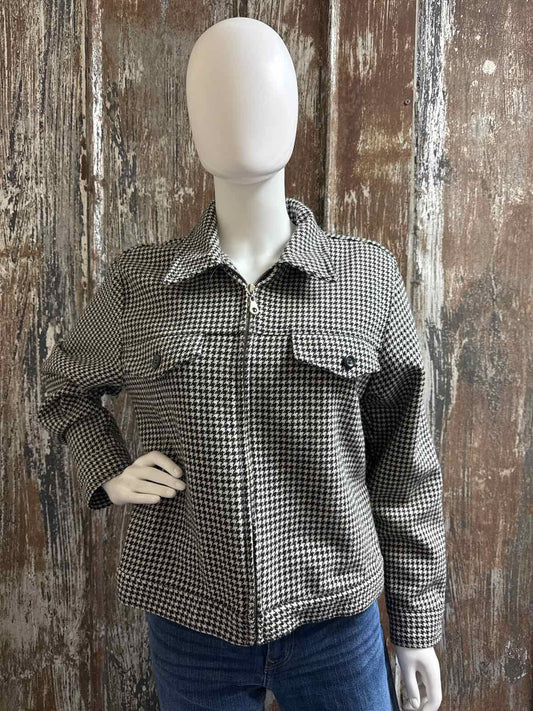 Express Size Medium Black Houndstooth Jacket