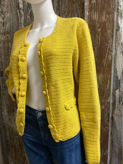 Boden Size 16 (Extra Large) Yellow Cardigan