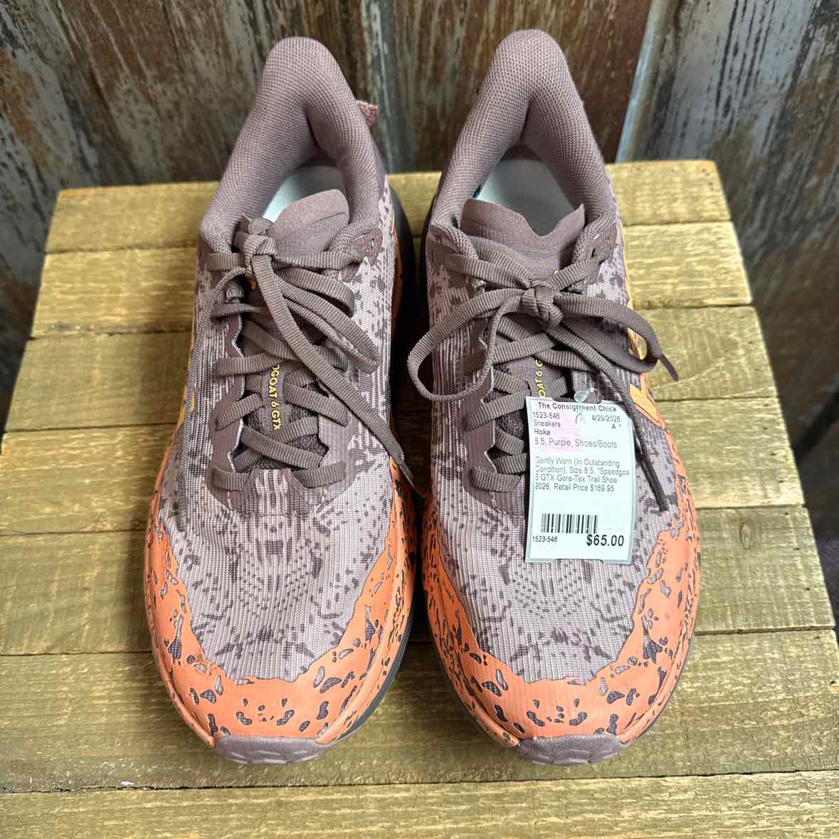 Hoka 8.5 Purple Sneakers