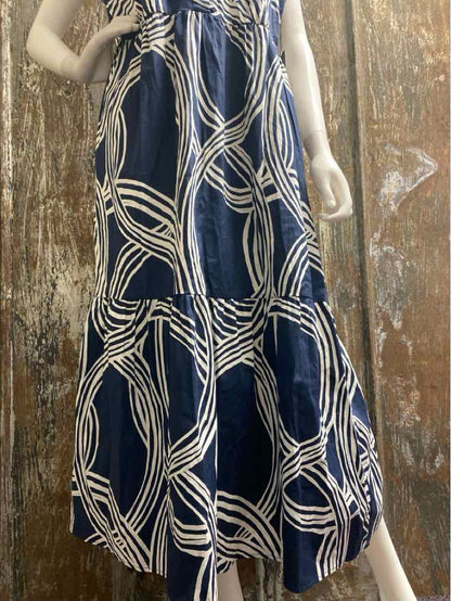 Rachel Zoe Size Large Navy & White Dress