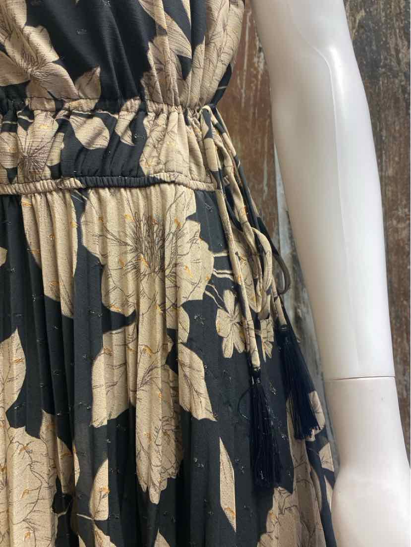 taylor Size 10 (Medium) Brown Print Dress