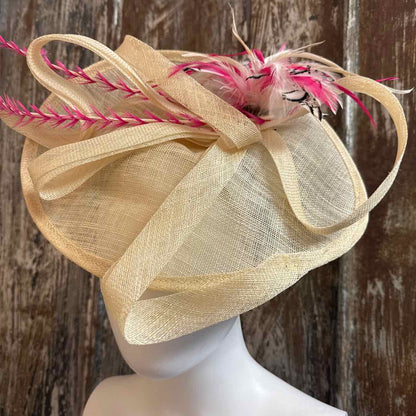 Tan/Pink Hat