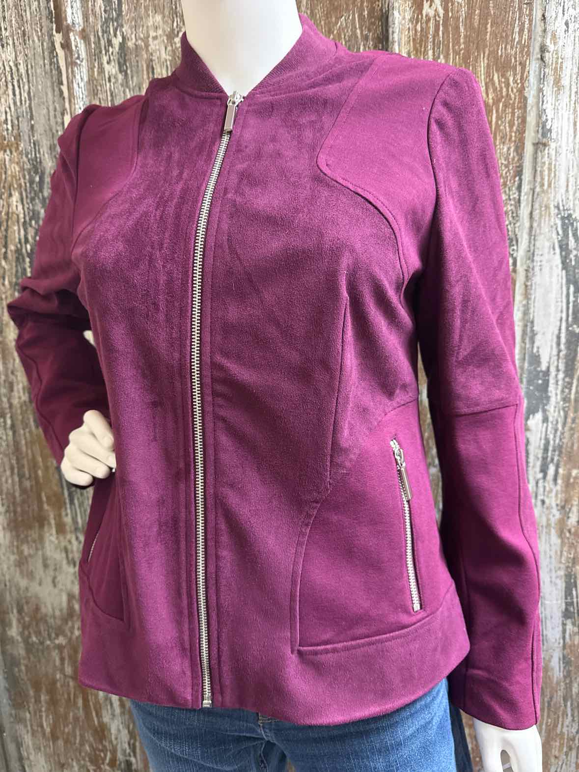 Chico's Size small Burgundy Jacket