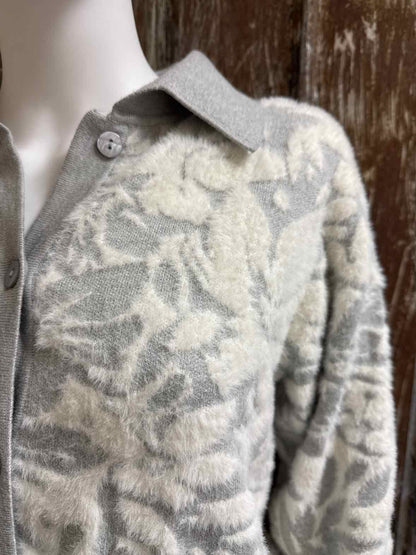 Bailey 44 Size Large Gray print Sweater