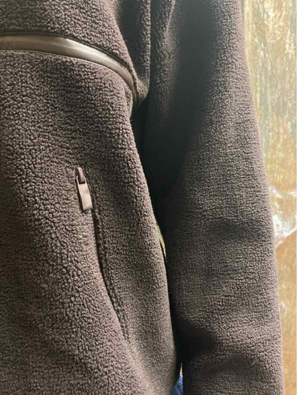 Haven Well Within Size Medium Brown Fleece Top