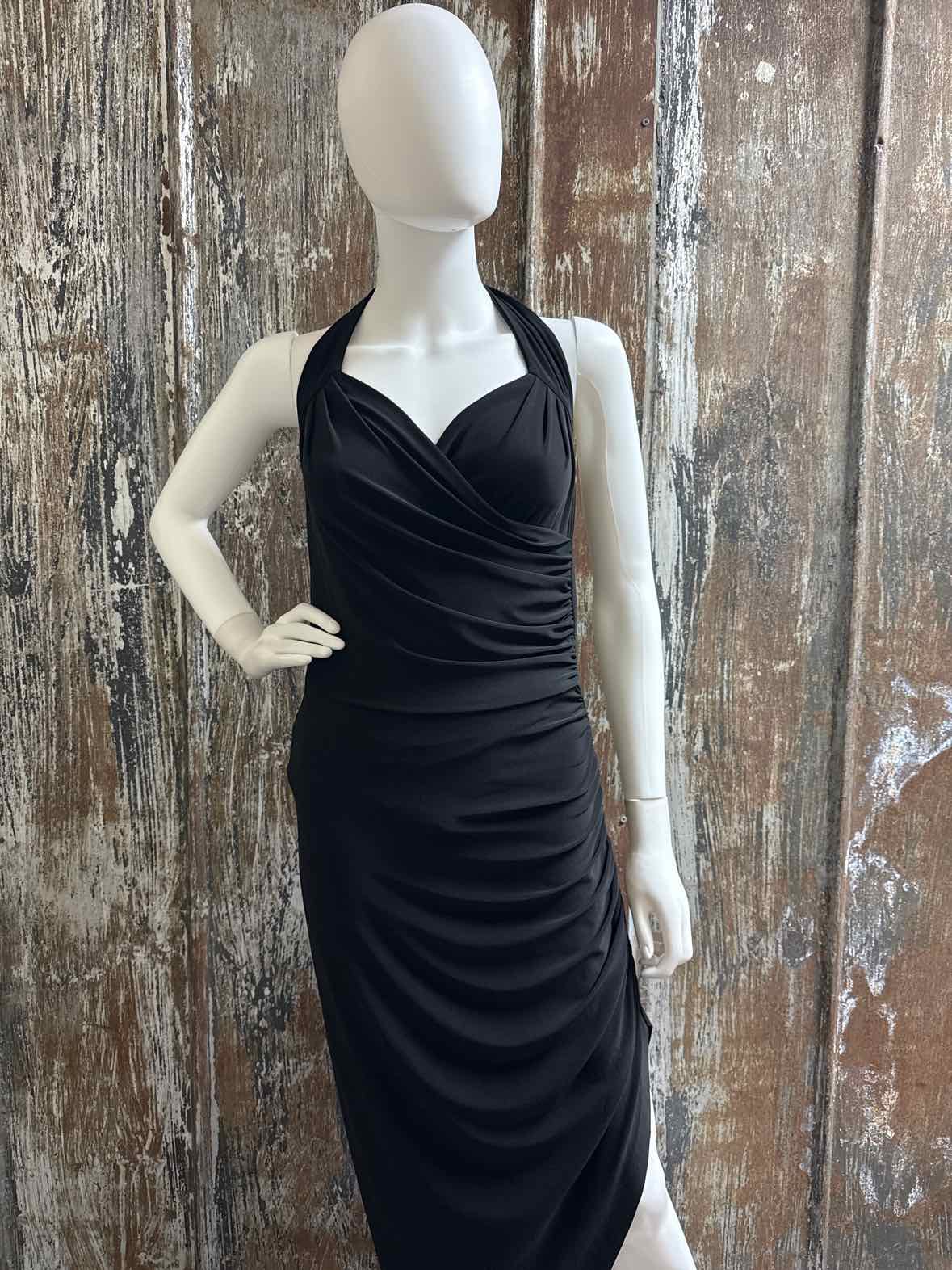 Norma Kamali Size Large Black Evening Dress