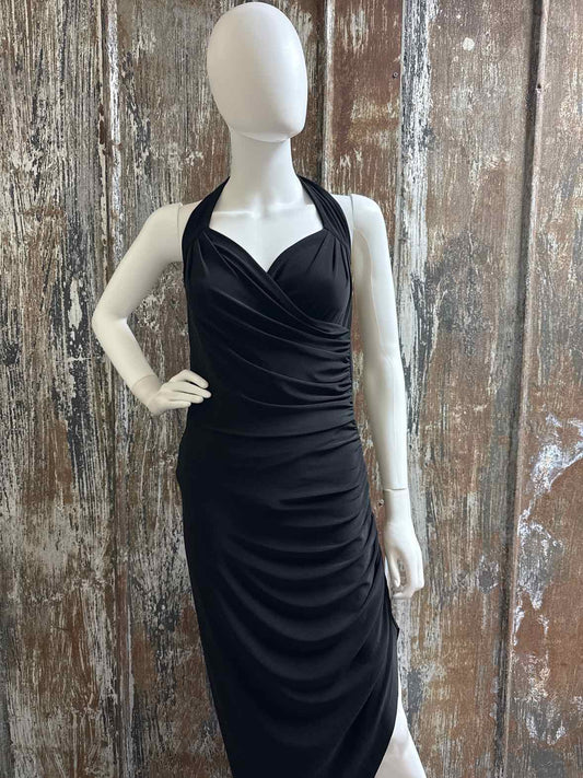 Norma Kamali Size Large Black Evening Dress