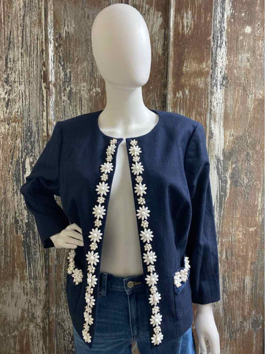 Talbot's Size 14 Petite (Large Petite) Navy Jacket