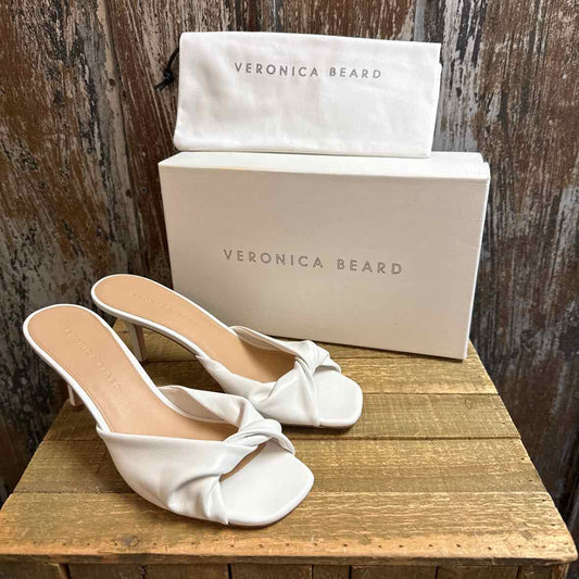 Veronica Beard 8.5 White Sandals