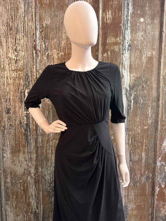 Adrianna Papell Size 8 (Medium) Black Dress