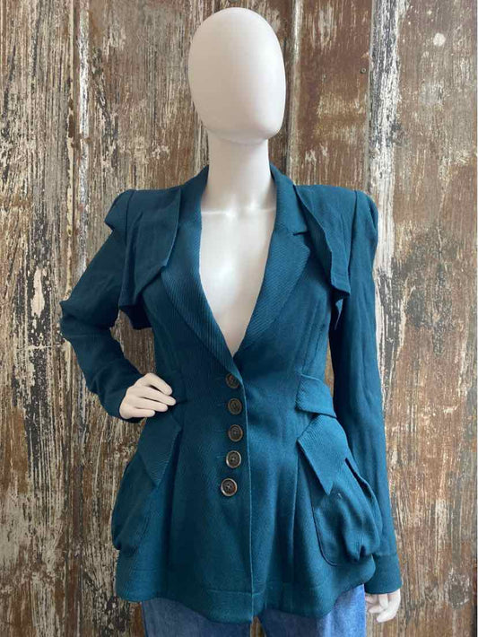 nanette lepore Size 2 (Extra Small) Green Blazer