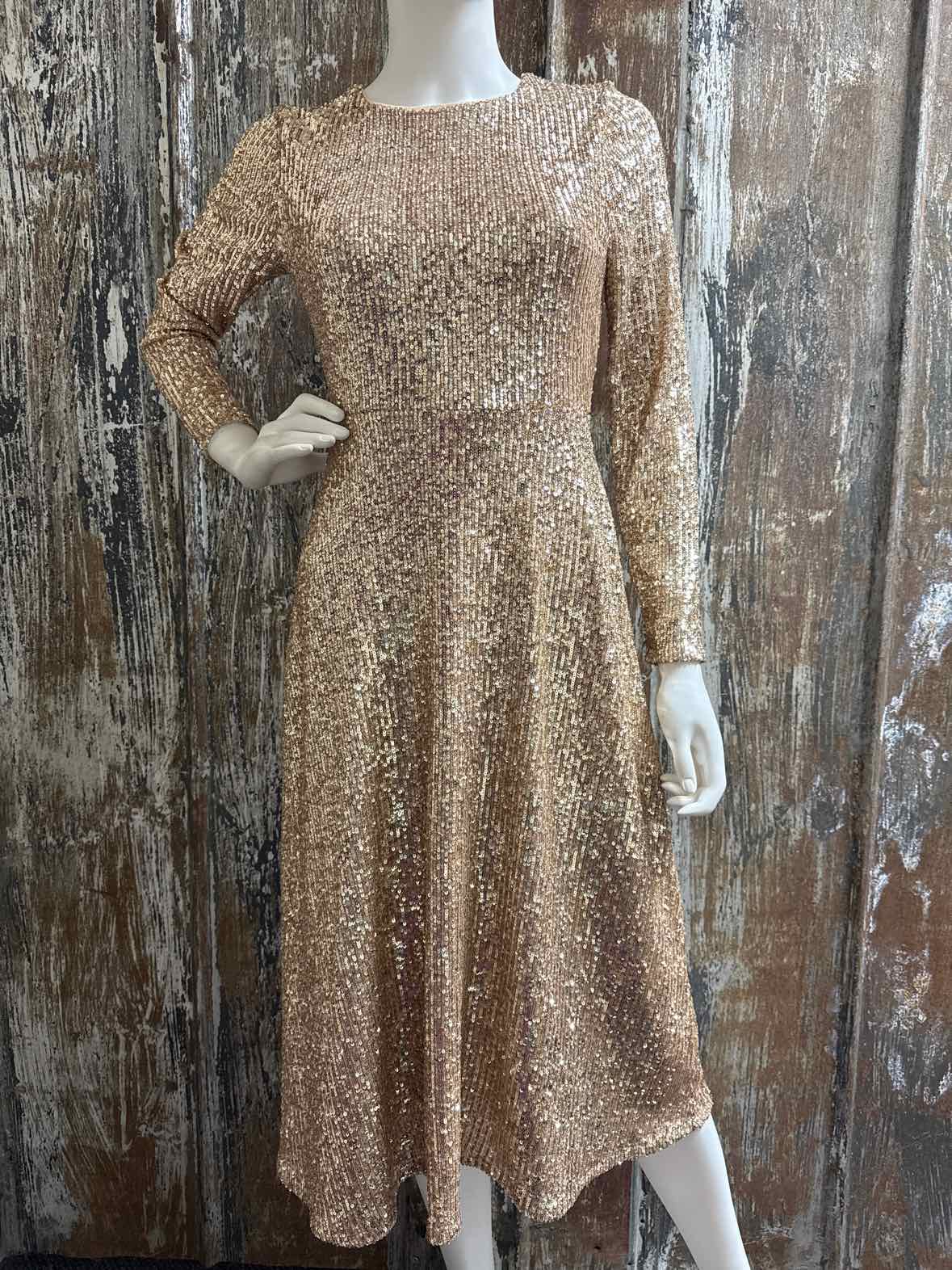 Ann Taylor Size 0 Petite Gold Sequin Evening Dress The Consignment Chick Ann Taylor Size 0 Petite Gold Sequin Evening Dress The Consignment Chick