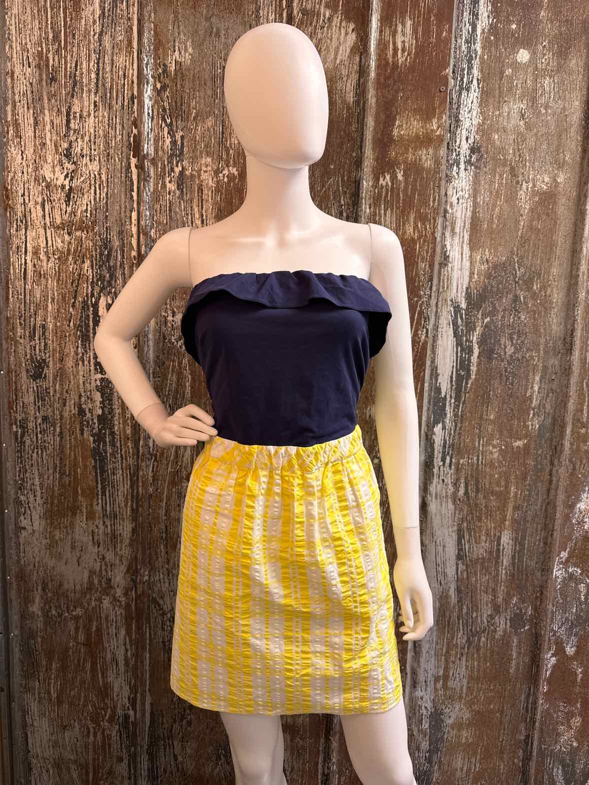 Lilly Pulitzer Size Extra Large Yellow/Navy Dress