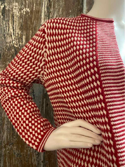 Talbots Size Small Petite Red/White Cardigan