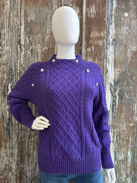 Talbots Size Medium Purple Sweater