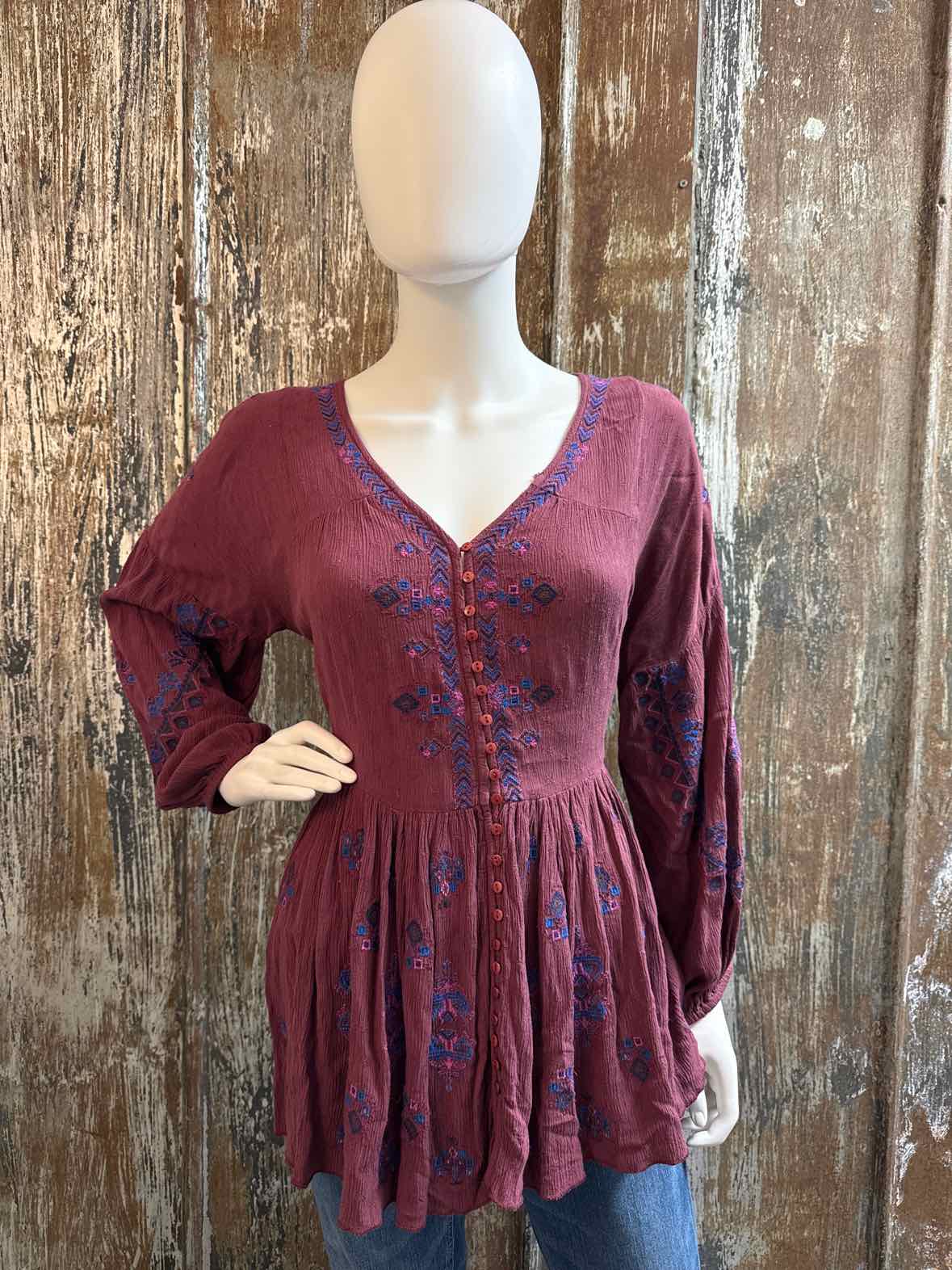 Free People Size extra small Maroon Tunic