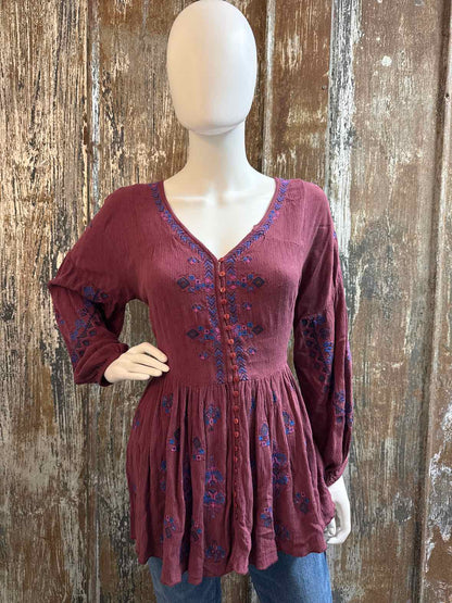 Free People Size extra small Maroon Tunic