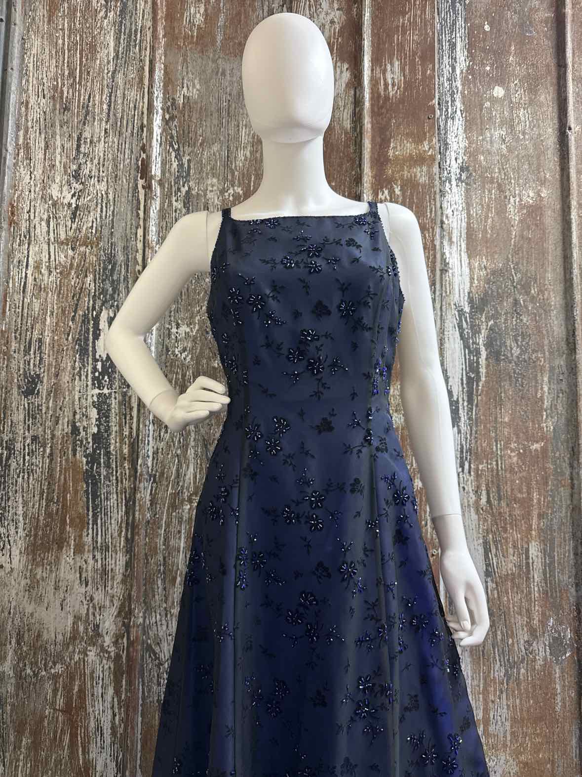 Betsy & adam Size 10 blue/black Evening Dress