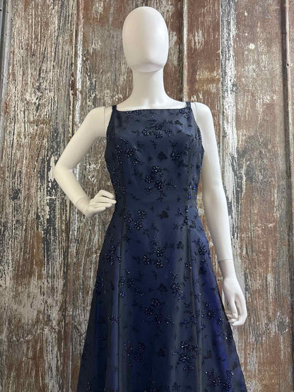 Betsy & adam Size 10 blue/black Evening Dress