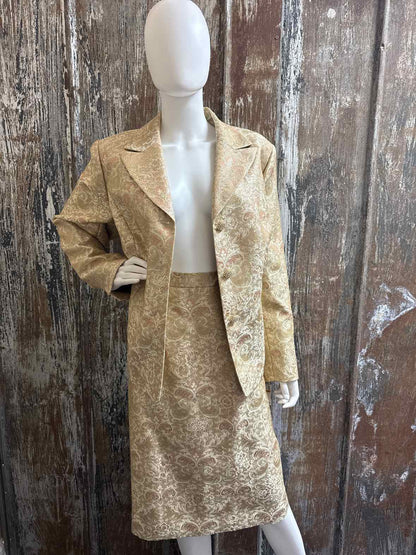 Kasper Size 16 (Extra Large) Gold 2 Piece Suit