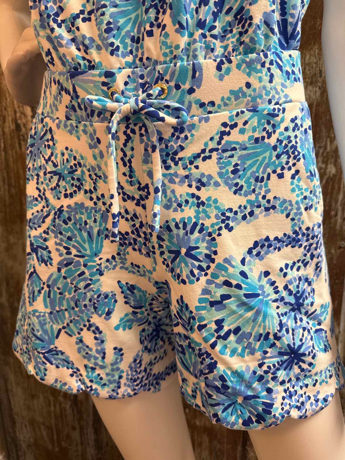 Lilly Pulitzer Size small Blue Print Romper
