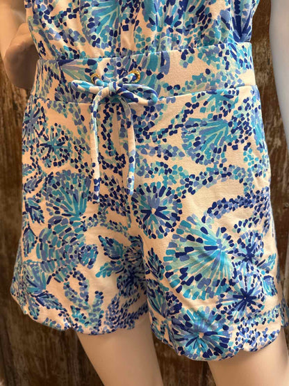 Lilly Pulitzer Size small Blue Print Romper