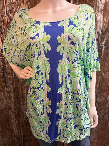 Lilly Pulitzer Size Large/Extra Large Blue/Green Print tops