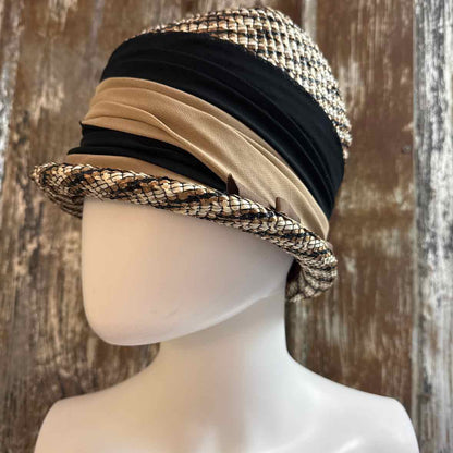 Be An Angel Size One Size Brown Print Hat