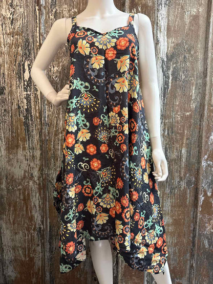Pyramid Collection Size extra small Blue Print Dress
