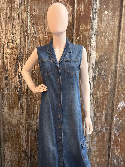 Chico's Size Medium Denim Vintage Dress