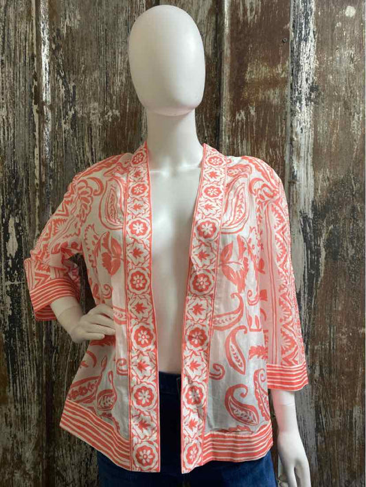 Chico's Size small Orange print Jacket