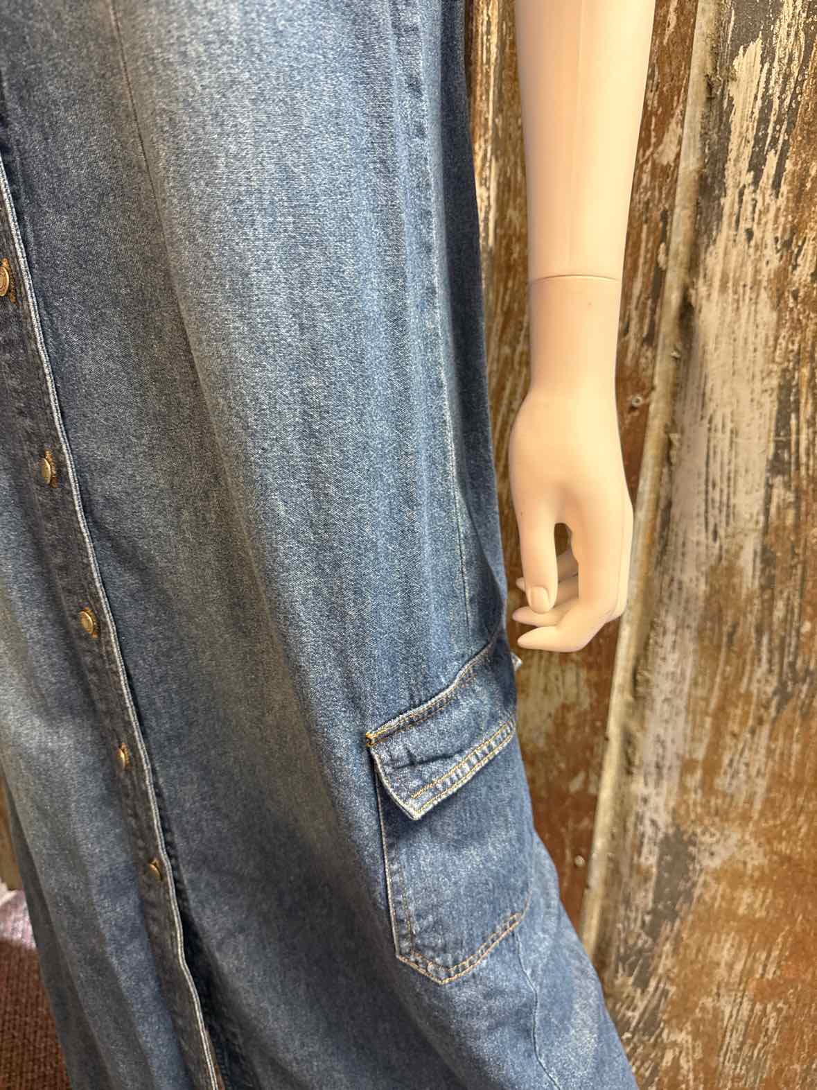 Chico's Size Medium Denim Vintage Dress