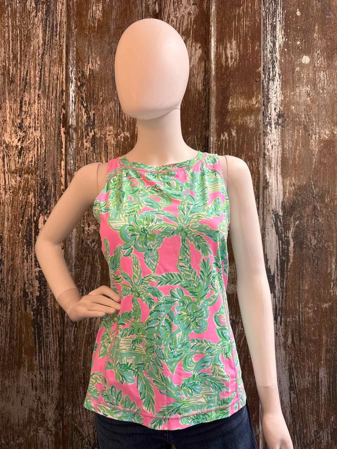 Lilly Pulitzer Size small Pink, Blue, and Green Plaid tops