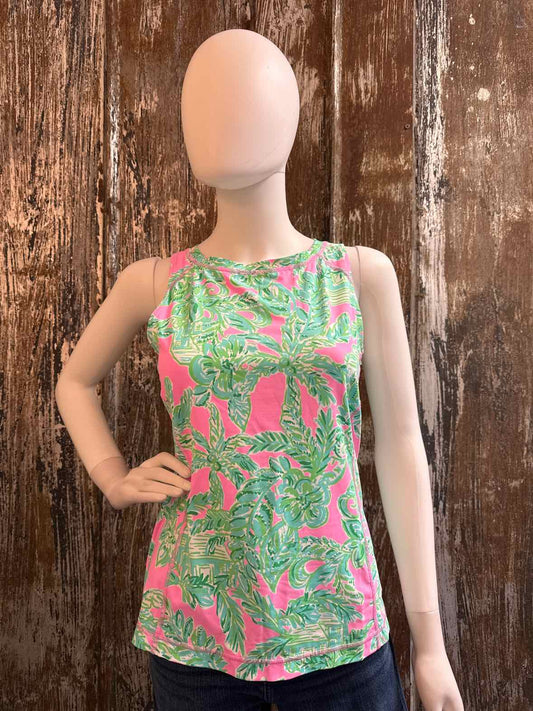 Lilly Pulitzer Size small Pink, Blue, and Green Plaid tops