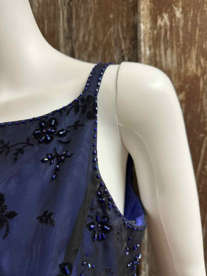 Betsy & adam Size 10 blue/black Evening Dress