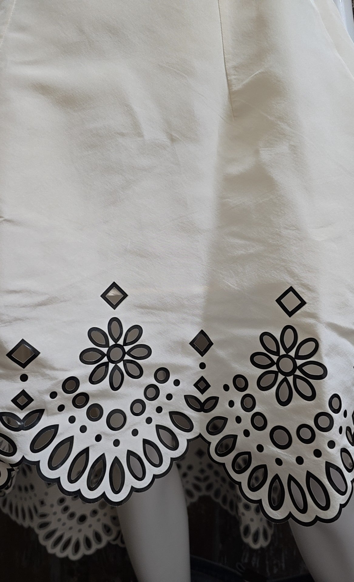 Oscar De La Renta Size small Black & Cream Dress