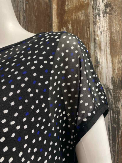 Picadilly Size Medium Black & Blue tops