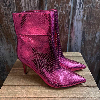Nine West 10 Pink Shoe Booties