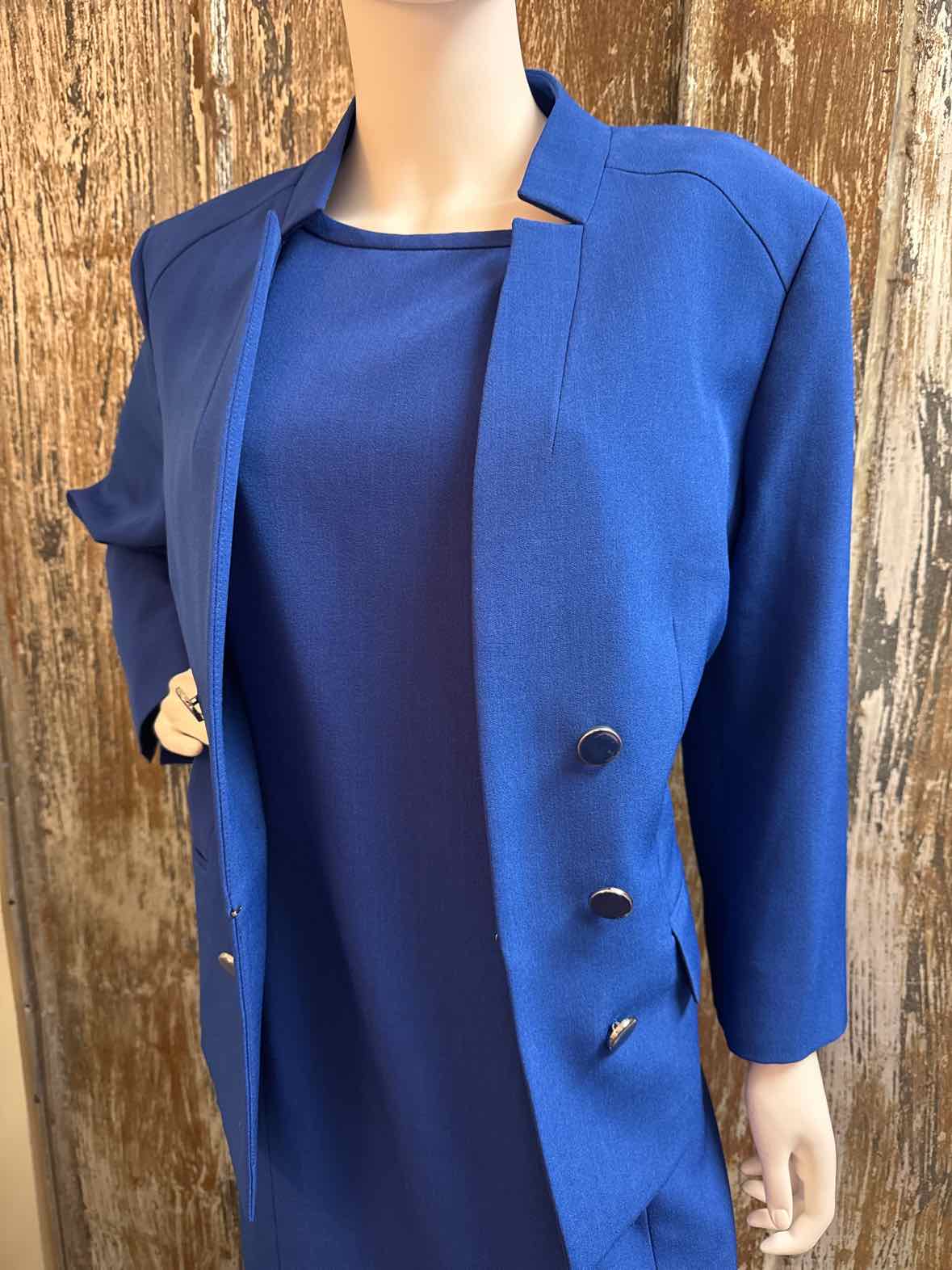 Le Suit Size 16 (Extra Large) Blue 2 Piece Suit