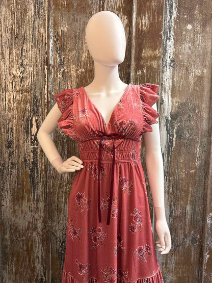 francesca's Size extra small pink print Dress