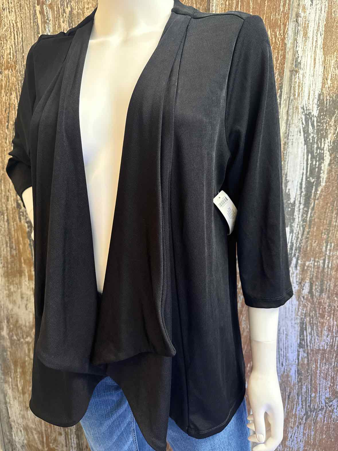 Chico's Size Large Petite Black Jacket