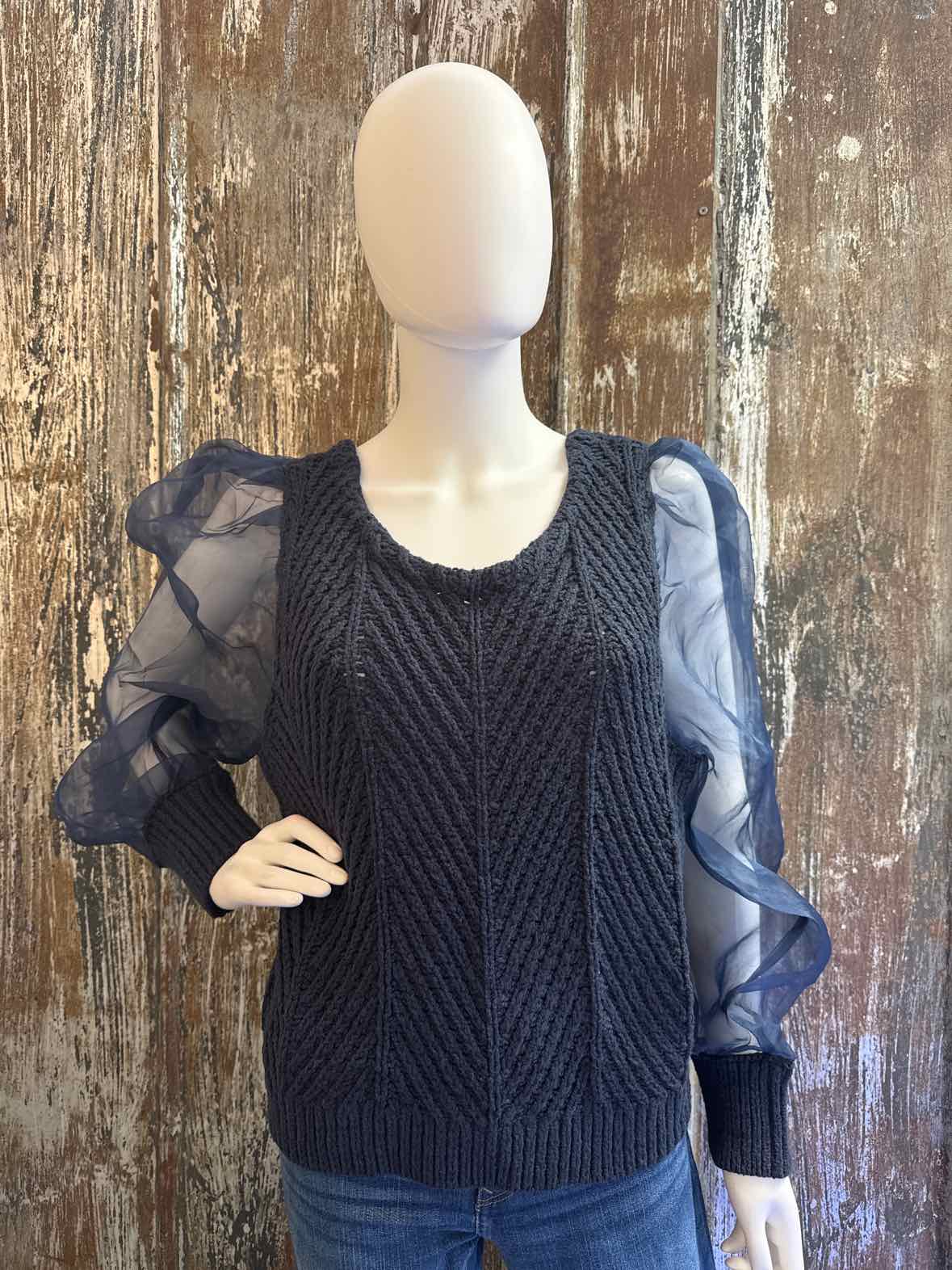 Maeve by Anthropologie Size Large Navy Sweater